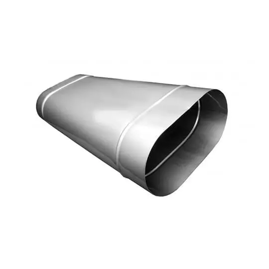 Труба овал. сечения (вставка) L-250 мм из нерж. ст. 430-1,0 мм купить в Орше