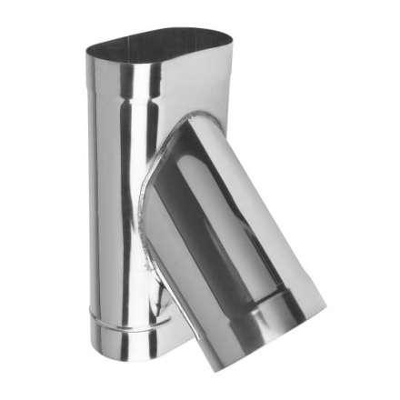 Тройник овальный 45 из нерж. ст. 430-0,8 мм купить в Орше