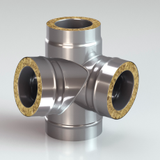 Сэндвич-четверник 90  AISI 304/430-0,5, изол. 30 мм купить в Орше