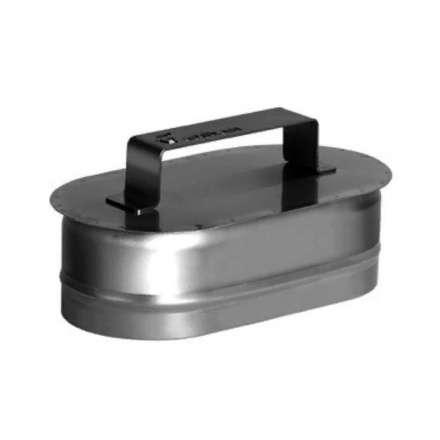 Заглушка овальная с ручкой из нерж. стали 304-0,5 мм купить в Орше