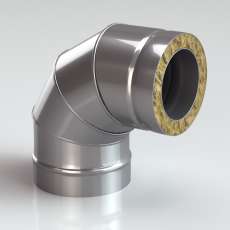 Сэндвич-Колено (Отвод) 90 AISI 430/1,0 мм, изол. 50 мм купить в Орше