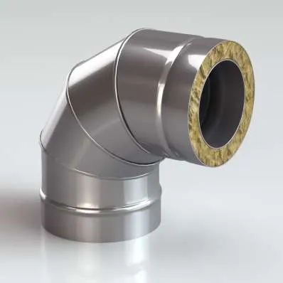 Сэндвич-Колено (Отвод) 90 AISI 430/0,8 мм, изол. 50 мм купить в Орше