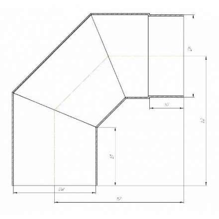 Отвод 90° КПД ЧЕРНЫЙ в Орше