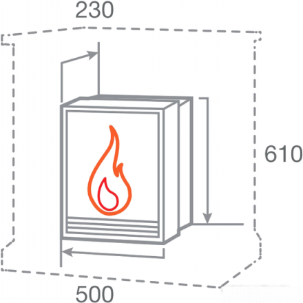 Электрокамин RealFlame FOBOS-S LUX BR в Орше