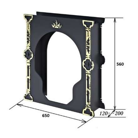 Портал Царь-печи малый стальной в Орше