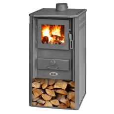 Печь-камин Blist Oganj LM стальная дверца красная фото в Орше