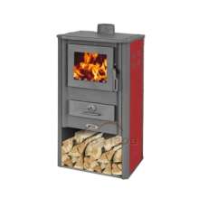 Печь-камин Blist Oganj LM стальная дверца красная фото в Орше