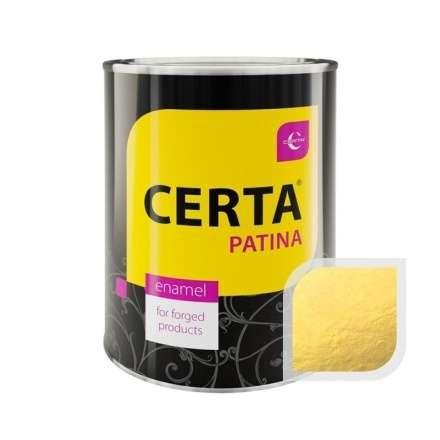 Термостойкая краска CERTA Патина Золото 0,08 кг в Орше