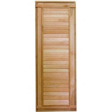 Дверь для бани ComfortProm 800x1900 ольха деревянная глухая с фольгой в Орше