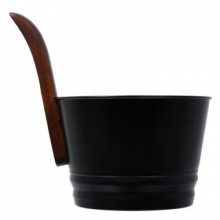 Бадья из стали 4 л черная Банные штучки 41351 купить в Орше