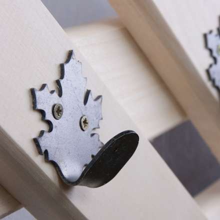 Вешалка Ромб с 5-ю железными кленовыми крючками в Орше