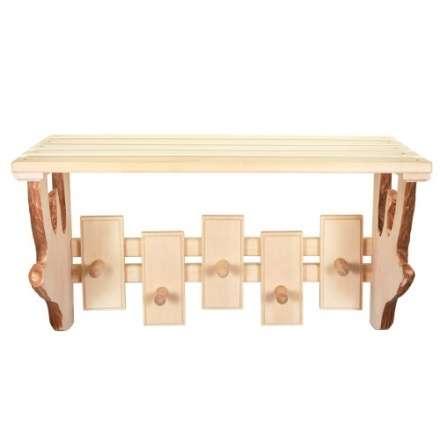 Полка-вешалка 5 крючков резная в Орше