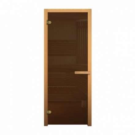 Стеклянная дверь для бани Fireway бронза 1900*700 (стекло 8 мм, 2 петли) купить в Орше