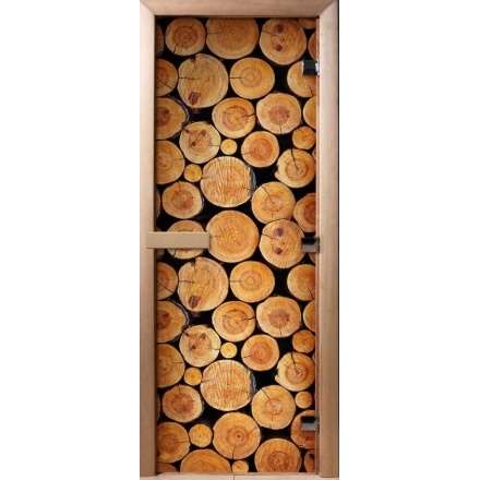 Дверь для сауны Doorwood с фотопечатью A043 1900x700 в Орше