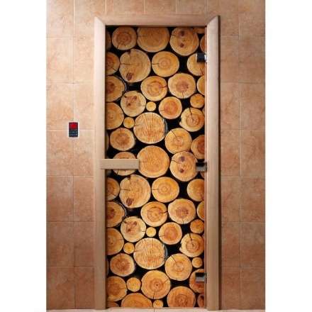 Дверь для сауны Doorwood с фотопечатью A043 1900x700 в Орше