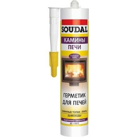 Герметик для печей SOUDAL Calofer черный 280 мл жаростойкий в Орше