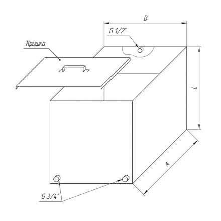 Бак Ferrum Комфорт для теплообменника 110 л в Орше