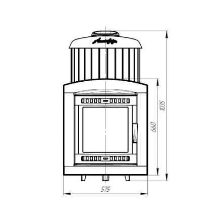 Печь банная ProMetall Атмосфера XL в ламелях Россо Леванто в Орше