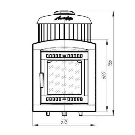 Печь банная ProMetall Атмосфера L+ в ламелях Жадеит наборный рисунок в Орше