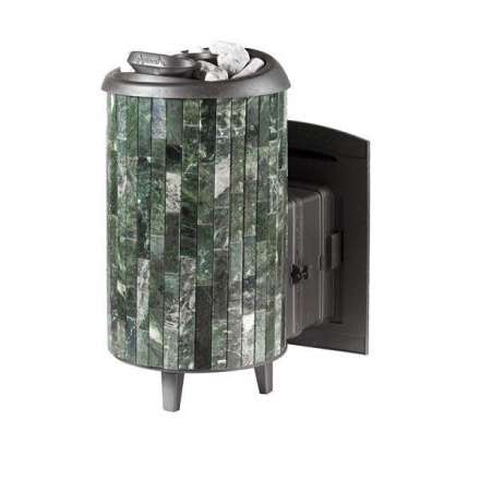 Печь банная ProMetall Атмосфера XL+ в ламелях из натурального камня Змеевик в Орше