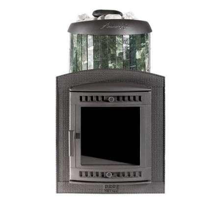 Печь банная ProMetall Атмосфера XL+ в ламелях из натурального камня Змеевик в Орше