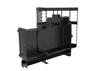 Чугунная банная печь Kennet Бастион 22 сетка витая в Орше