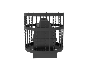 Чугунная банная печь Kennet Бастион 22 сетка витая в Орше