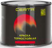 Краска термостойкая антикоррозионная 0,4 кг Черная CERTA купить в Орше