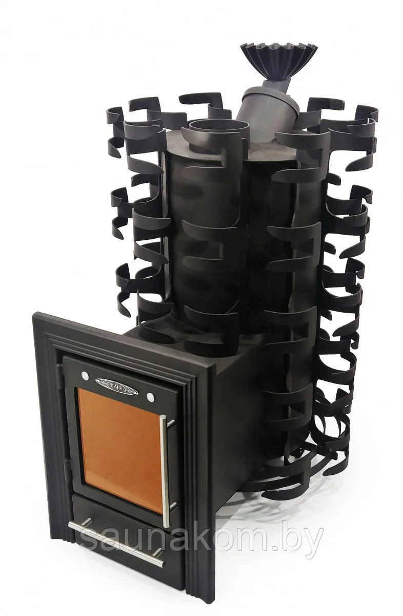 Печь для бани Семирамида Inox Люмина антрацит Амазонка бай фото в Орше