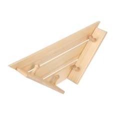 Полка-вешалка 4 крючка угловая,58*11*29 см купить в Орше