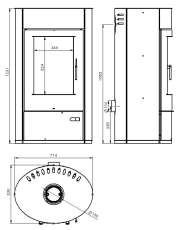 Купить стальной камин с шамотом Дунай-аква АОТВ -9.03 в Орше фото в Орше