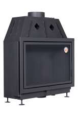 Каминная топка Экокамин Альфа 1000 B подовая черный шамот в Орше