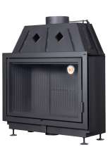 Каминная топка Экокамин Альфа 1000 B подовая черный шамот Амазонка бай фото в Орше