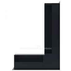 Решетка люфт угловая правая 547х766х90 (черная) в Орше