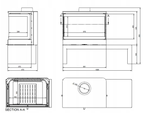 Печь-камин KFD STO MAX 14 3F Амазонка бай фото в Орше