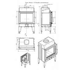 Топка каминная ТКТ 10.0-02 (в модификации FENIX 1) в Орше