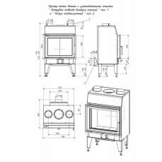 Топка каминная ТКТ 10.0-02 (в модификации FENIX 1) в Орше