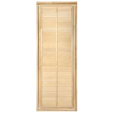 Дверь глухая с фольгой 1,9х0,7 м., липа Класс Б, коробка из липы Амазонка бай фото в Орше