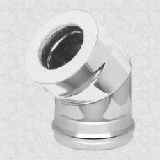 Сэндвич-колено 45° AISI 430 1,0мм/0,5мм, KERALUX купить в Орше