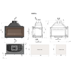 Каминная топка Fireway Sofia левая/правая в Орше