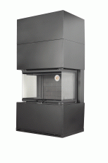 Камин Родос 800 ЧЕРНЫЙ шамот черный в Орше