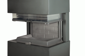 Камин Родос 800 ЧЕРНЫЙ шамот черный в Орше