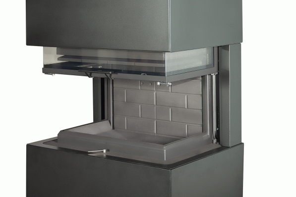 Камин Родос 800 ЧЕРНЫЙ шамот черный в Орше