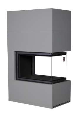 Камин Родос 900 ГРАФИТ, шамот черный в Орше