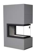 Камин Родос 900 ГРАФИТ, шамот белый в Орше