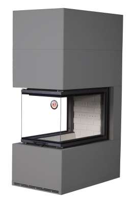 Камин Родос 900 ГРАФИТ, шамот белый в Орше