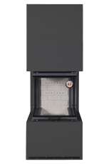 Камин Родос 900 ЧЕРНЫЙ, шамот белый в Орше