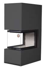 Камин Родос 900 ЧЕРНЫЙ, шамот белый в Орше