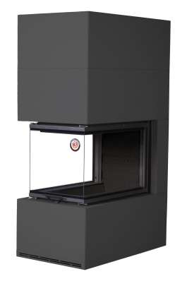 Камин Родос 900 ЧЕРНЫЙ, шамот черный в Орше