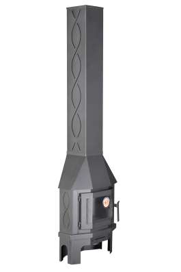 Камин Бавария Мюнхен пристенно-угловой МИНИ графит в Орше